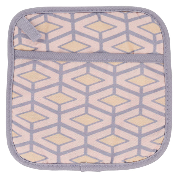 Boheme Pink and Gray Mitten and Pot Holder Combo – LiLi Homes