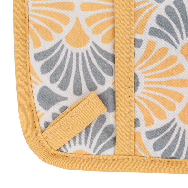 Florence Blue and Yellow Mitten and Potholder Combo – LiLi Homes