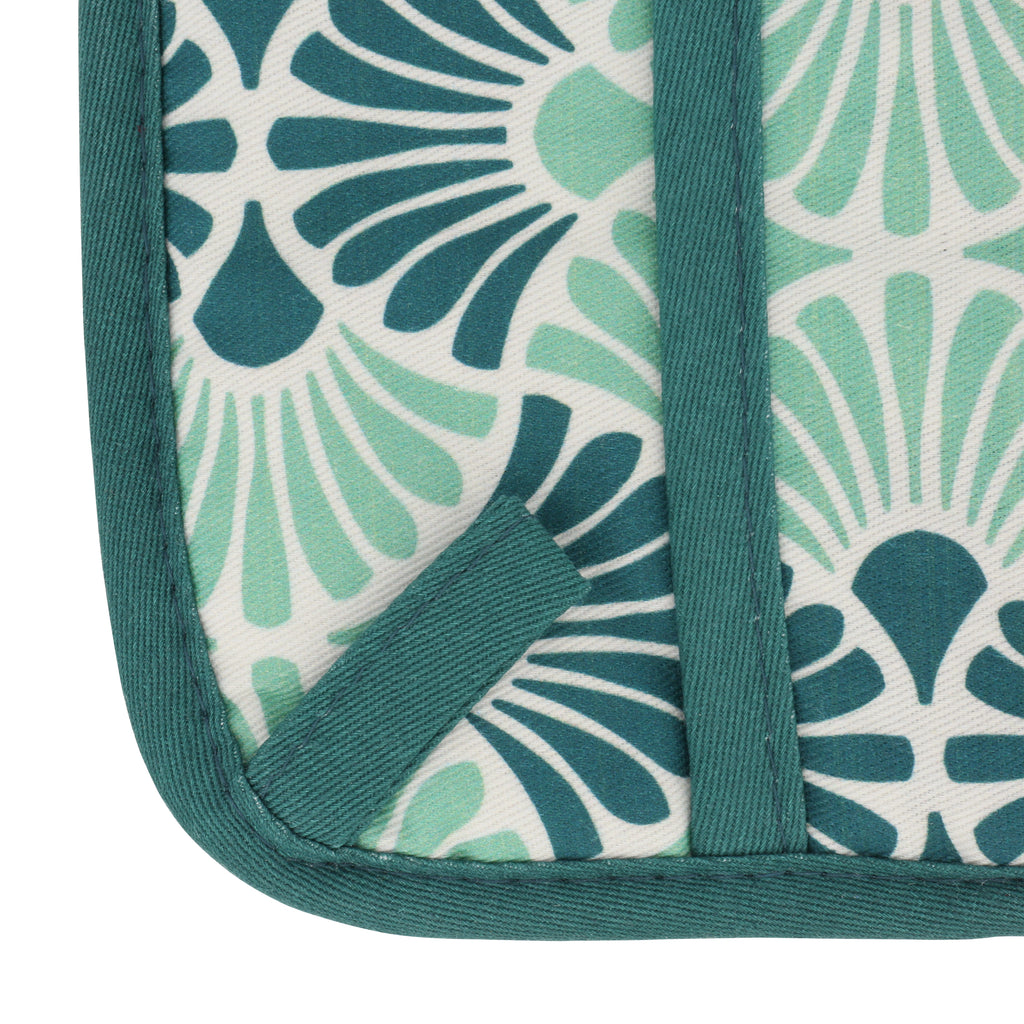 Flora Green Mitten and Pot Holder Combo – LiLi Homes