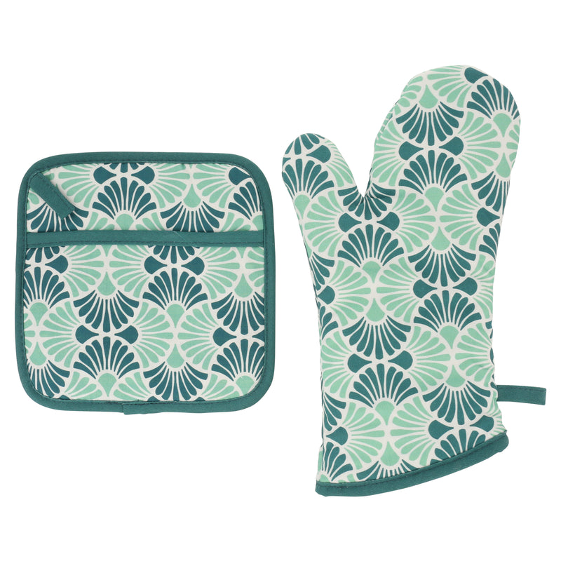 Shop for things you love Florence Blue and Yellow Mitten and Potholder  Combo – LiLi Homes, kitchen mittens and pot holder set