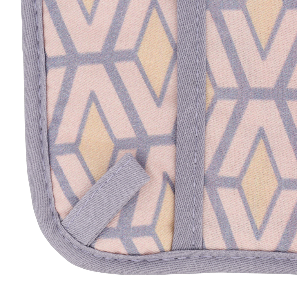Florence Blue and Yellow Mitten and Potholder Combo – LiLi Homes