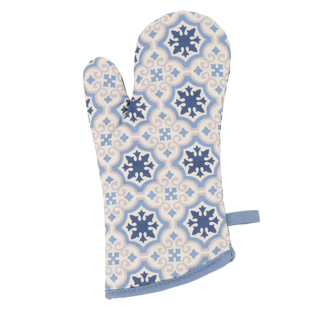 Blue Oven Mitts + Potholders